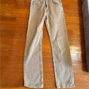 Wrangler Beige Straight-Leg Jeans